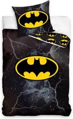 Pościel Batman z błyskawicą 100% bawełna 140x200 + 65x65