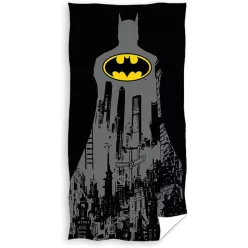   Ręcznik plażowy dla dzieci Batman - 100% bawełna - 70x140 cm - czarny