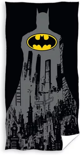Ręcznik plażowy dla dzieci Batman - 100% bawełna - 70x140 cm - czarny