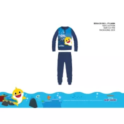   Baby Shark dziecięca piżama dla chłopców - dziecięca piżama z dżerseju