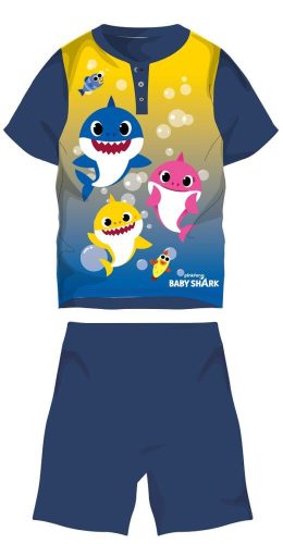 Letnia dziecięca piżama z krótkim rękawem Baby Shark - piżama z dżerseju z bawełny