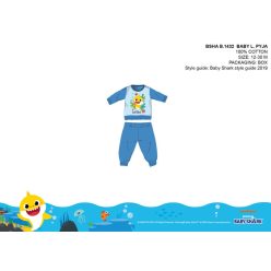   Baby Shark piżama dla niemowląt - dżersejowa piżama z bawełny - jasnoniebieska - 98