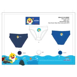   Chłopięce spodnie Baby Shark - 3 sztuki bawełniane spodnie