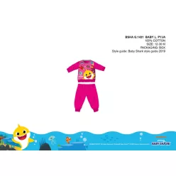   Baby Shark piżama dla niemowląt - piżama z dzianiny bawełnianej - różowa - 80
