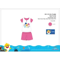   Letnia dziecięca piżama z krótkim rękawem Baby Shark - piżama z bawełny - średnio-niebieski - 116