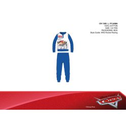   Disney Cars cienka bawełniana piżama dla dzieci - piżama z dżerseju - średni niebieski - 110