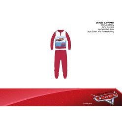   Disney Cars cienka bawełniana piżama dla dzieci - piżama z dżerseju - czerwona - 104