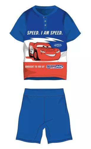 Disney Cars letnia krótka piżamka z bawełny z krótkim rękawem dla dzieci - piżamka z dżerseju