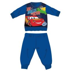   Disney Cars zimowy gruby bawełniany pajacyk dla niemowląt - pajacyk z flaneli bawełnianej - średni niebieski - 80