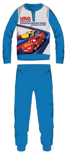 Disney Cars polarowa piżama dla dzieci - zimowa gruba piżama - jasnoniebieska - 98