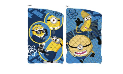 Dwuobustronny koc Minionków, narzuta na łóżko - 170 x 260 cm
