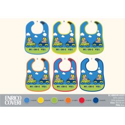   Enrico Coveri baba előke 6 darab/csomag - pamut előke 30 x 18 cm - niebieski