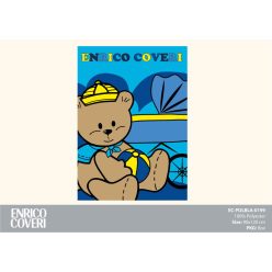   Koc polarowy dla dziecka Enrico Coveri - 90 x 120 cm - niebieski
