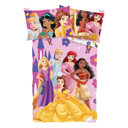 Pościel dziecięca Disney Princess 100% bawełna - 100*135cm + 40x60cm