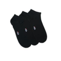  Fila unisex skarpetki ukryte merceryzowane - 3 pary/pakiet - bawełniane skarpetki ukryte - czarne - 39-42
