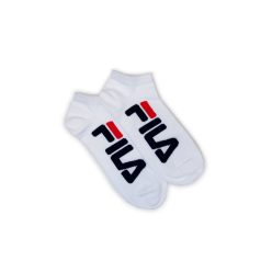   Fila unisex skarpetki z napisem ukryte - 2 pary/pakiet - bawełniane skarpetki ukryte - białe - 39-42