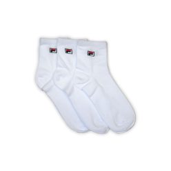   Fila unisex bawełniane skarpety - krótkie skarpety - 3 pary - białe - 35-38