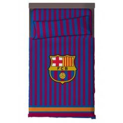   Zestaw pościeli FC BARCELONA 100% bawełna, kołdra 180X270 + prześcieradło z gumką 105x200+25 + poszewka na poduszkę 45X125