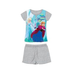   Letnia krótka piżama z krótkim rękawem dla dzieci - Disney Frozen - szara - 140