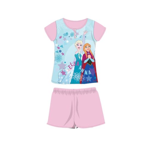 Letnia krótka piżama z krótkim rękawem dla dzieci - Disney Frozen - jasnoróżowa - 134