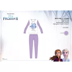   Piżama dla dzieci Disney Frozen - piżama z dżerseju - fioletowa