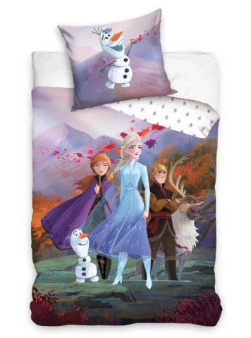 Pościel Disney Frozen 100% bawełna 140x200 + 70x90
