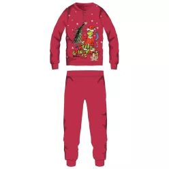   The Grinch vastag interlock karácsonyi pamut pizsama nőknek
