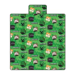   Minecraft Coral fleece takaró 140x200cm 240GSM vastag puha prémium anyagból