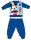 Disney Mickey Mouse zimowy gruby kombinezon dla niemowląt - flanelowy kombinezon z bawełny - średnio niebieski - 86