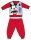 Disney Mickey Mouse zimowy gruby kombinezon dla niemowląt - flanelowy kombinezon z bawełny - czerwony - 86