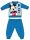 Disney Mickey Mouse zimowy gruby kombinezon dla niemowląt - flanelowy kombinezon z bawełny - jasnoniebieski - 98
