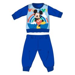   Disney Myszka Mickey pajacyk polarowy dla niemowląt - zimowy gruby pajacyk - średni niebieski - 98