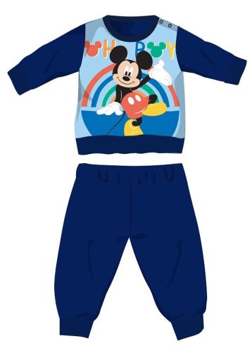 Disney Myszka Mickey pajacyk polarowy dla niemowląt - zimowy gruby pajacyk - ciemnoniebieski - 98