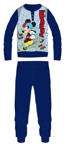Disney Mickey Mouse zimowa gruba bawełniana piżama dla dzieci - piżama flanelowa - ciemnoniebieska - 104
