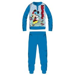  Disney Mickey Mouse zimowa gruba bawełniana piżama dla dzieci - piżama flanelowa - jasnoniebieska - 98