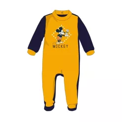   Dres welurowy dla niemowlaka Disney Mickey Mouse - żółty - dla niemowlaka 0-1 miesiąca