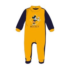   Dres welurowy dla niemowlaka Disney Mickey Mouse - żółty - dla niemowlaka 1-3 miesiące