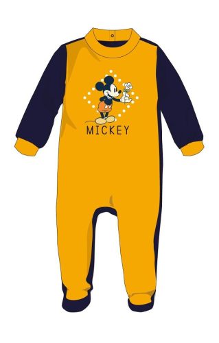 Dres welurowy dla niemowlaka Disney Mickey Mouse - żółty - dla niemowlaka 1-3 miesiące