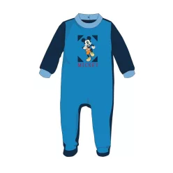   Disney Mickey Mouse pajacyk pluszowy dla niemowlaka - ciemnoniebieski - dla niemowlaka 1-3 miesiące