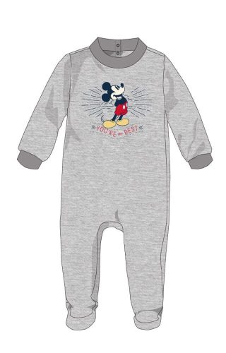 Disney Mickey Mouse pajacyk pluszowy dla niemowlaka - szary - dla niemowlaka 0-1 miesiąc