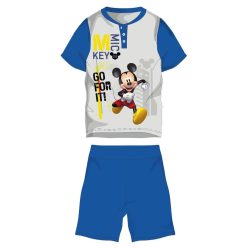   Disney Myszka Miki letnia krótka dziecięca piżama - bawełniana piżama z dzianiny - średnio niebieska - 110