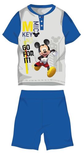 Disney Myszka Miki letnia krótka dziecięca piżama - bawełniana piżama z dzianiny - średnio niebieska - 110