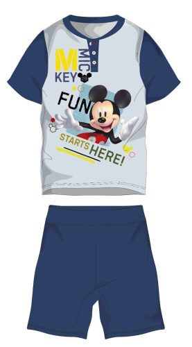 Disney Myszka Miki letnia krótka dziecięca piżama - bawełniana piżama z dzianiny - ciemnoniebieska - 104