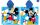 Ponczo Mickey Mouse Disney szybkoschnące - 55x110 cm