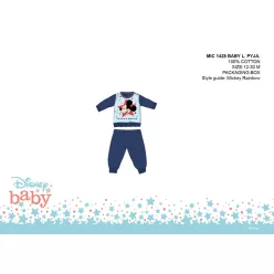   Disney Myszka Mickey pajacyk dla niemowląt - pajacyk z dżerseju z bawełny