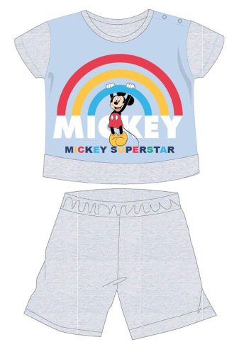 Disney Myszka Mickey letni pajacyk dla niemowląt z krótkim rękawem - pajacyk z dżerseju z bawełny