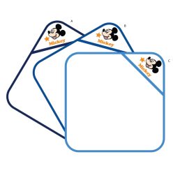   Disney Mickey myszka kapturkowy ręcznik dla niemowląt z haftowanym wzorem - 70 x 70 cm
