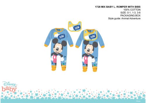 Dres dla niemowlaka Disney Mickey Mouse z przodu