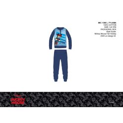   Disney Mickey Mouse cienka bawełniana piżama dla dzieci - piżama z dzianiny - ciemnoniebieska - 104