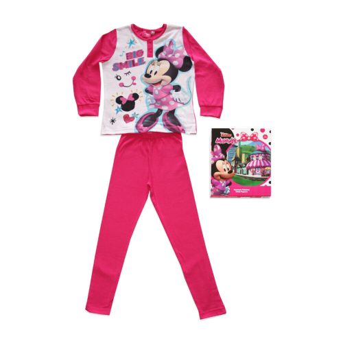 Dłama cienka bawełniana piżama dziecięca - Myszka Minnie - Jersey - różowy - 110